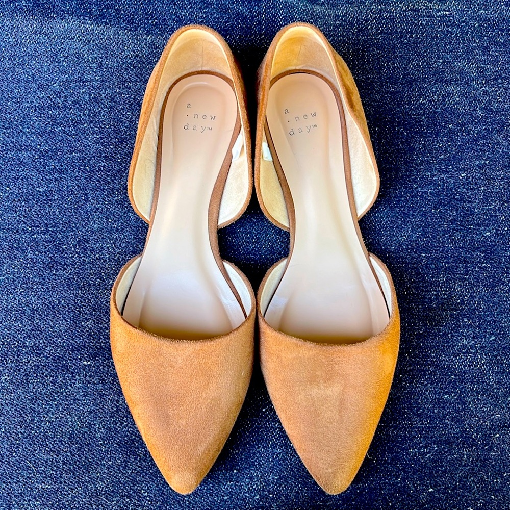 Suede Pointy Flats - Women’s 11